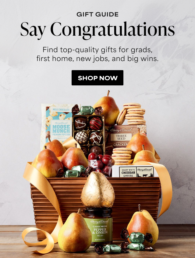 Gift Guide - Say Congratulations - Find top-quality gifts for grads, first homes, new jobs, and big wins.