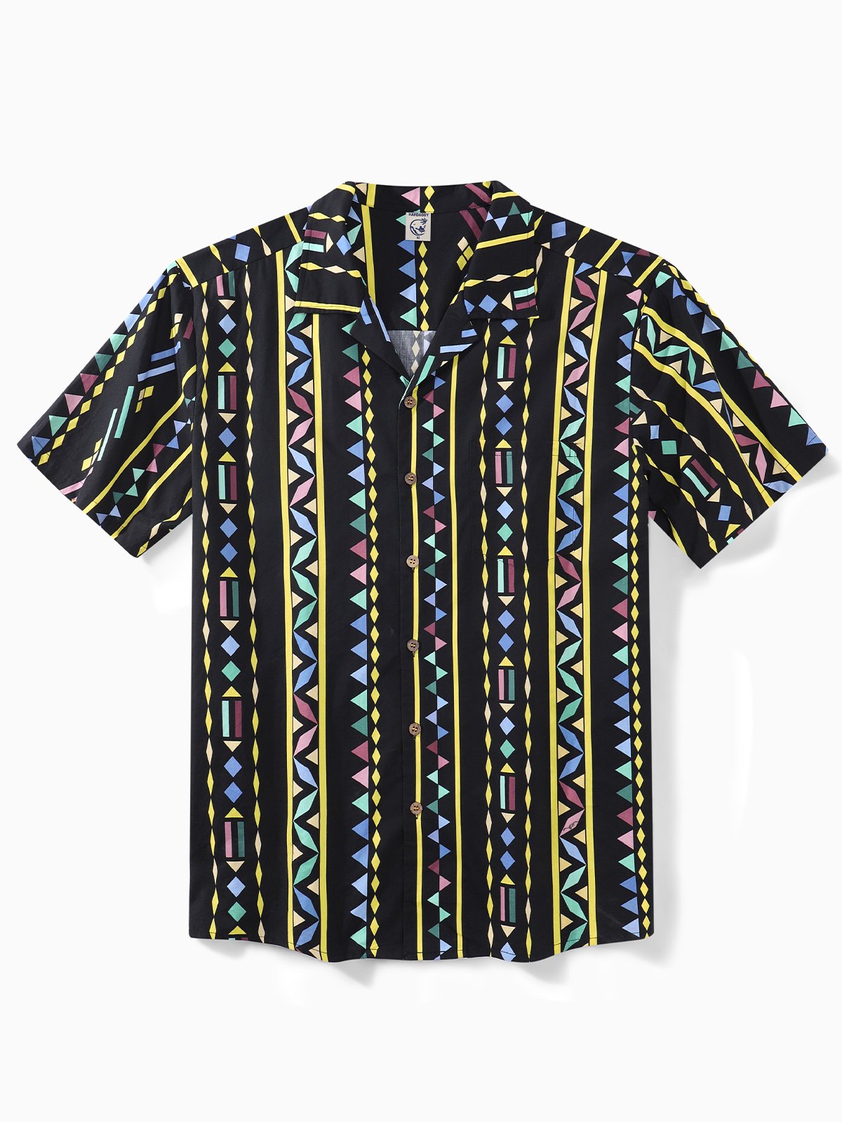 Image of Hardaddy® Cotton Geomatric Resort Shirt