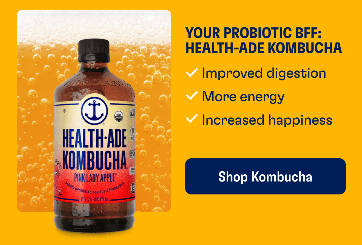 Your Probiotic BFF: Health-Ade Kombucha - Improved digestion - More energy - Increased happiness | Shop Kombucha