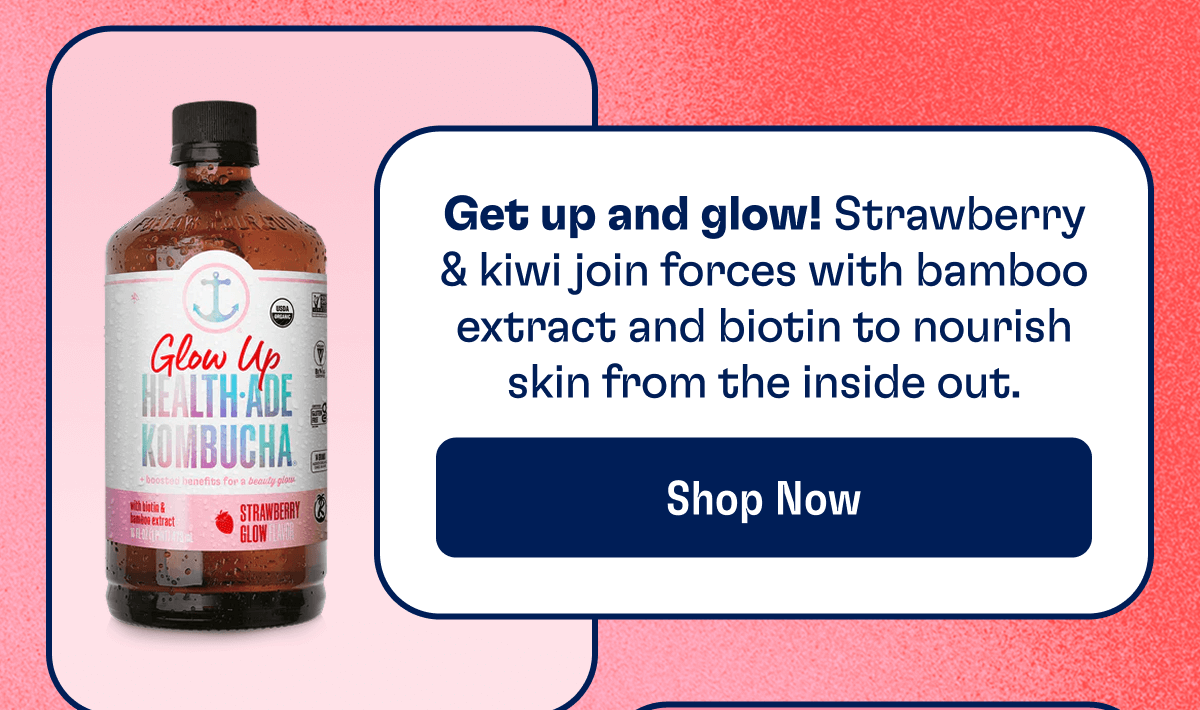 Get up and glow! Strawberry & kiwi join forces with bamboo extract and biotin to nourish skin from the inside out. | Shop Now
