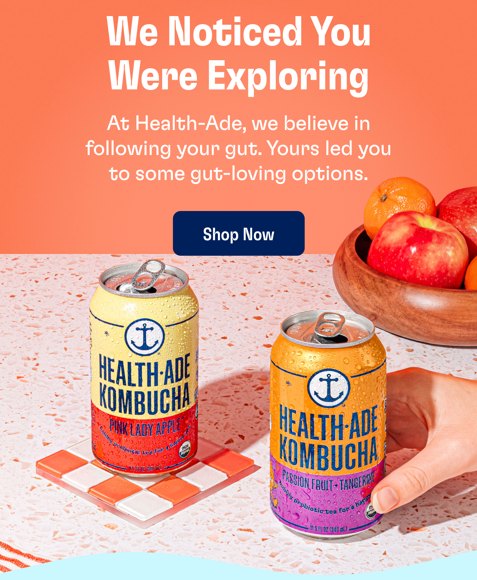 We Noticed You Were Exploring Shop Now
