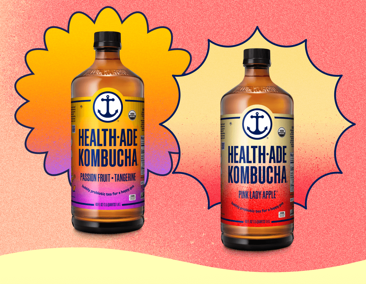 Health-Ade Kombucha bottles