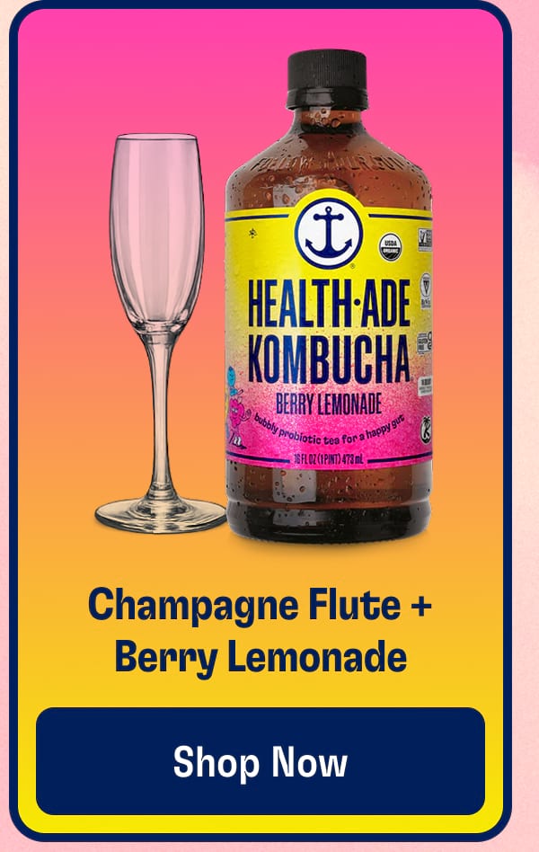 Champagne Flute + Berry Lemonade | Shop Now