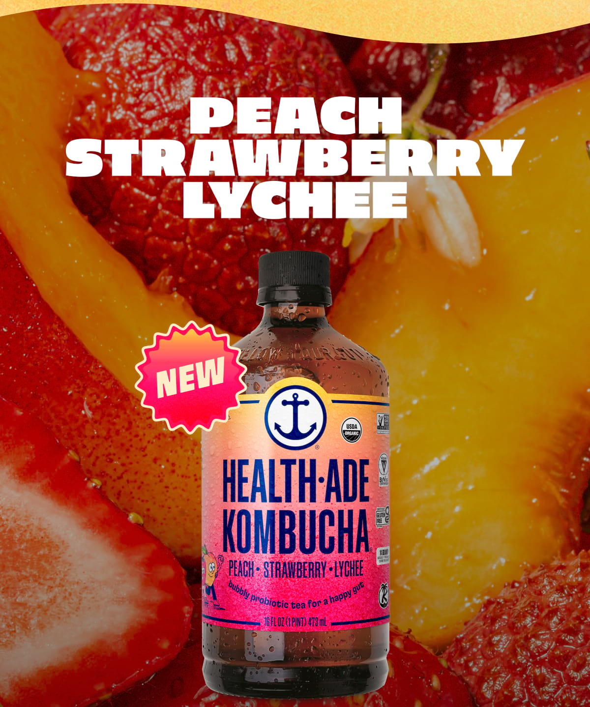 New | Peach Strawberry Lychee