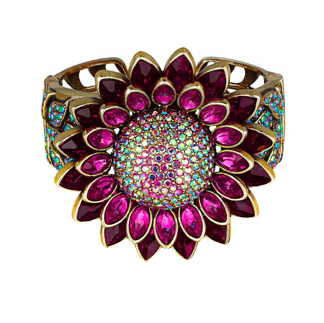 Image of HEIDI DAUS®"Solaris" Crystal Floral Bracelet