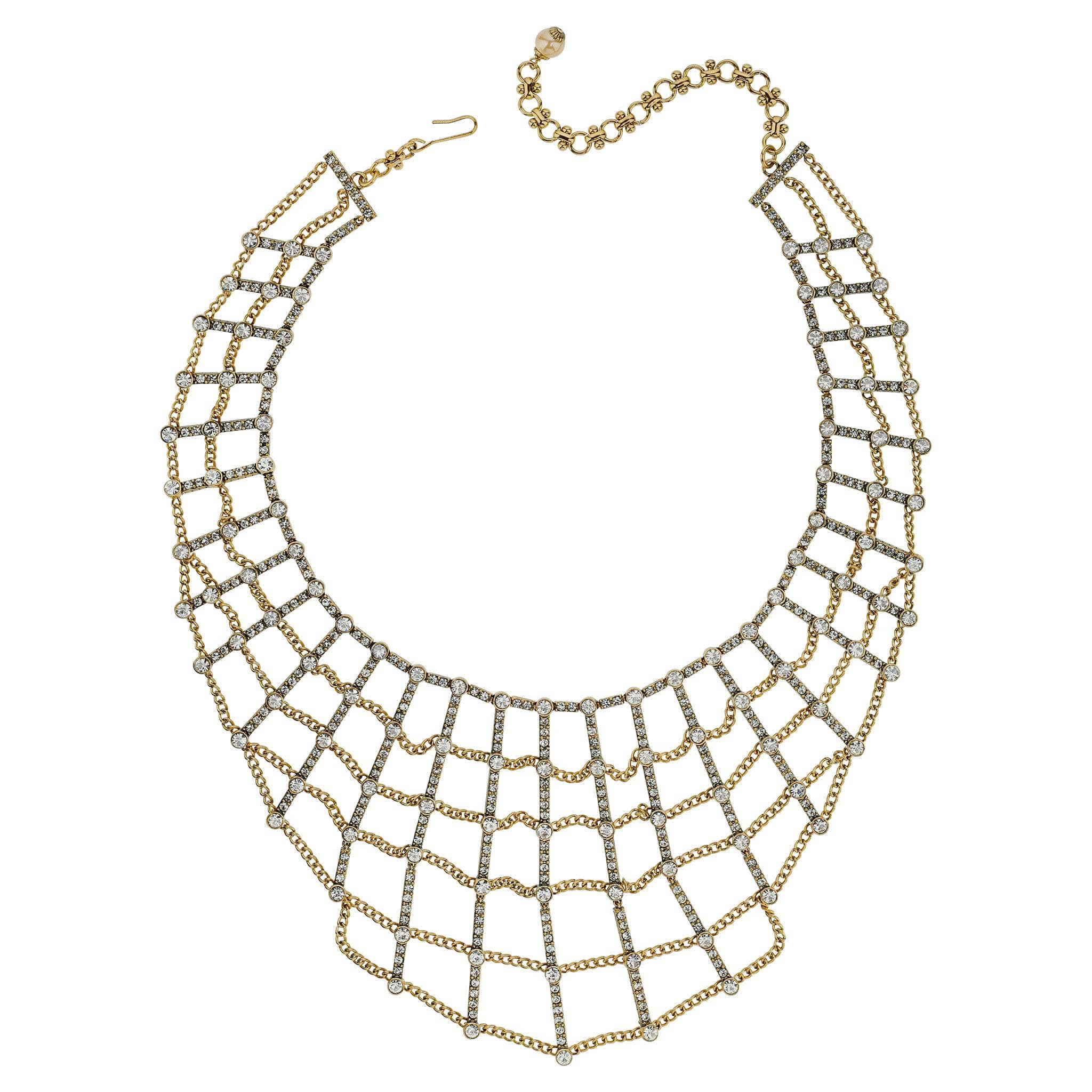 Image of Heidi Daus®"Heidi's Web" Halloween Spider Web Necklace