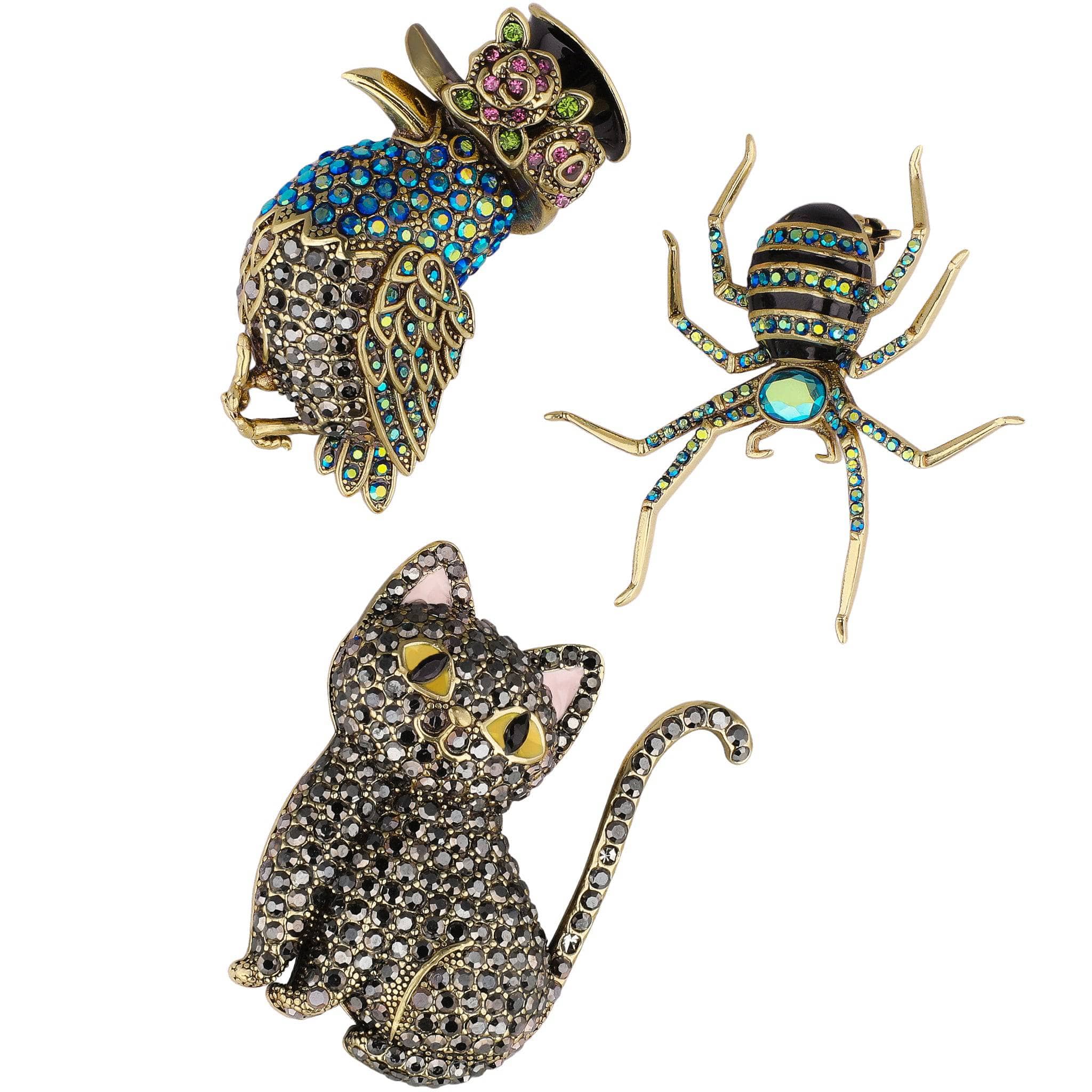 Image of “Trick-or-Treat Sparkle Trio”  – Raven, Cat & Spider