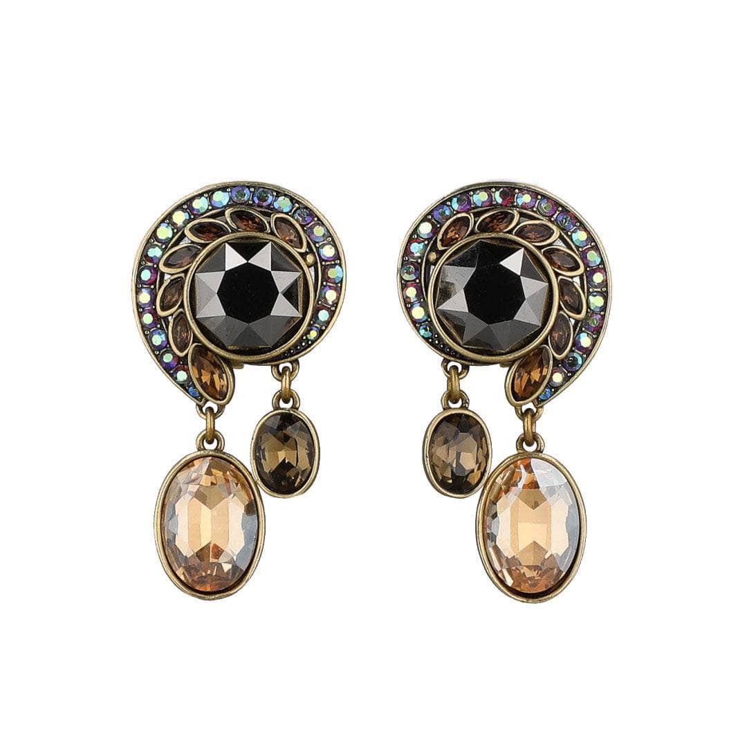 Image of HEIDI DAUS®"Swirl Happy" Crystal Statement Dangle Earrings
