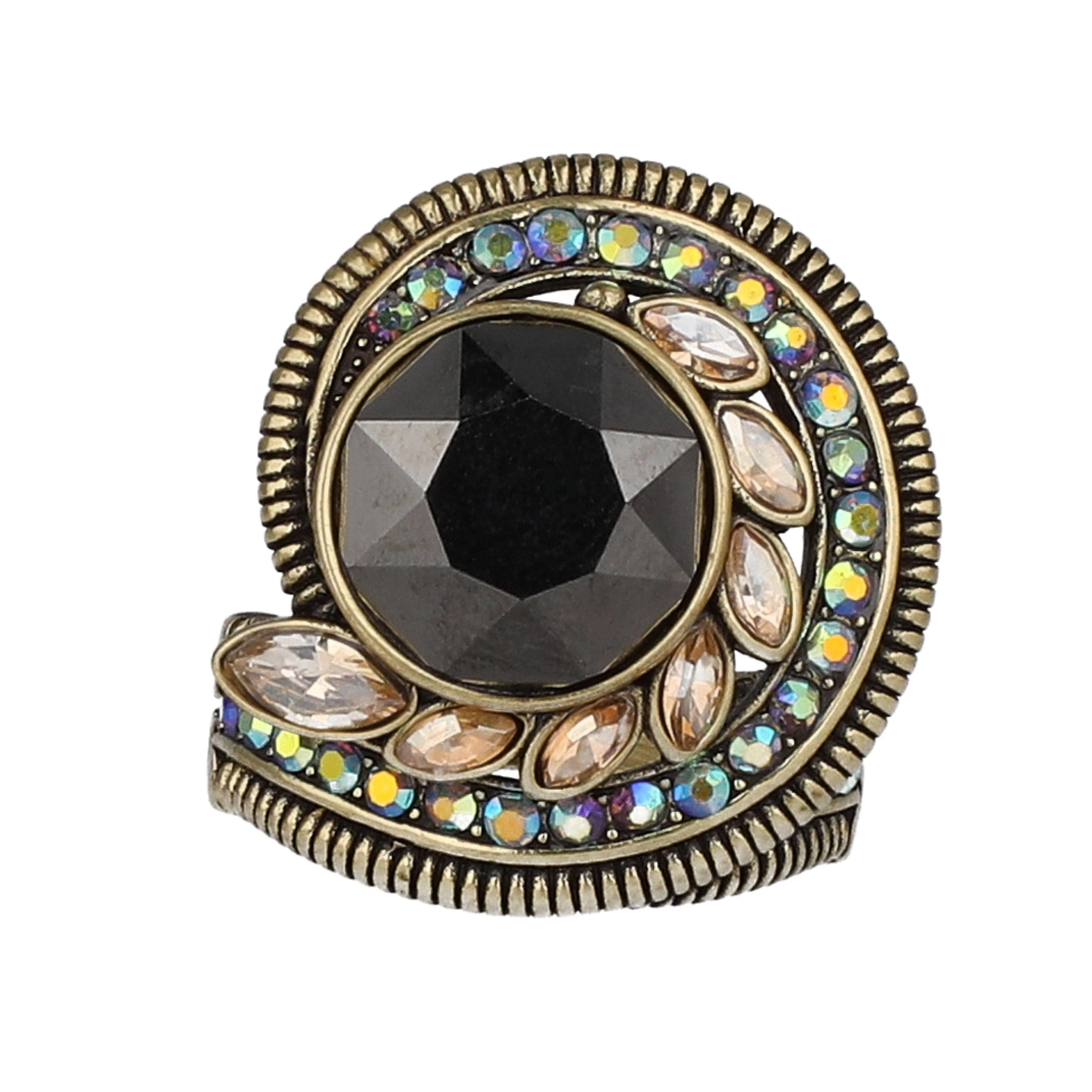 Image of HEIDI DAUS®"Swirl Happy" Crystal Statement Ring