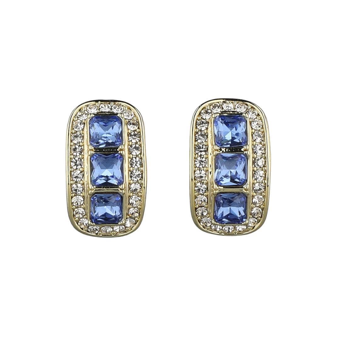 Image of HEIDI DAUS®"Posh Classic" Crystal Deco Button Earrings