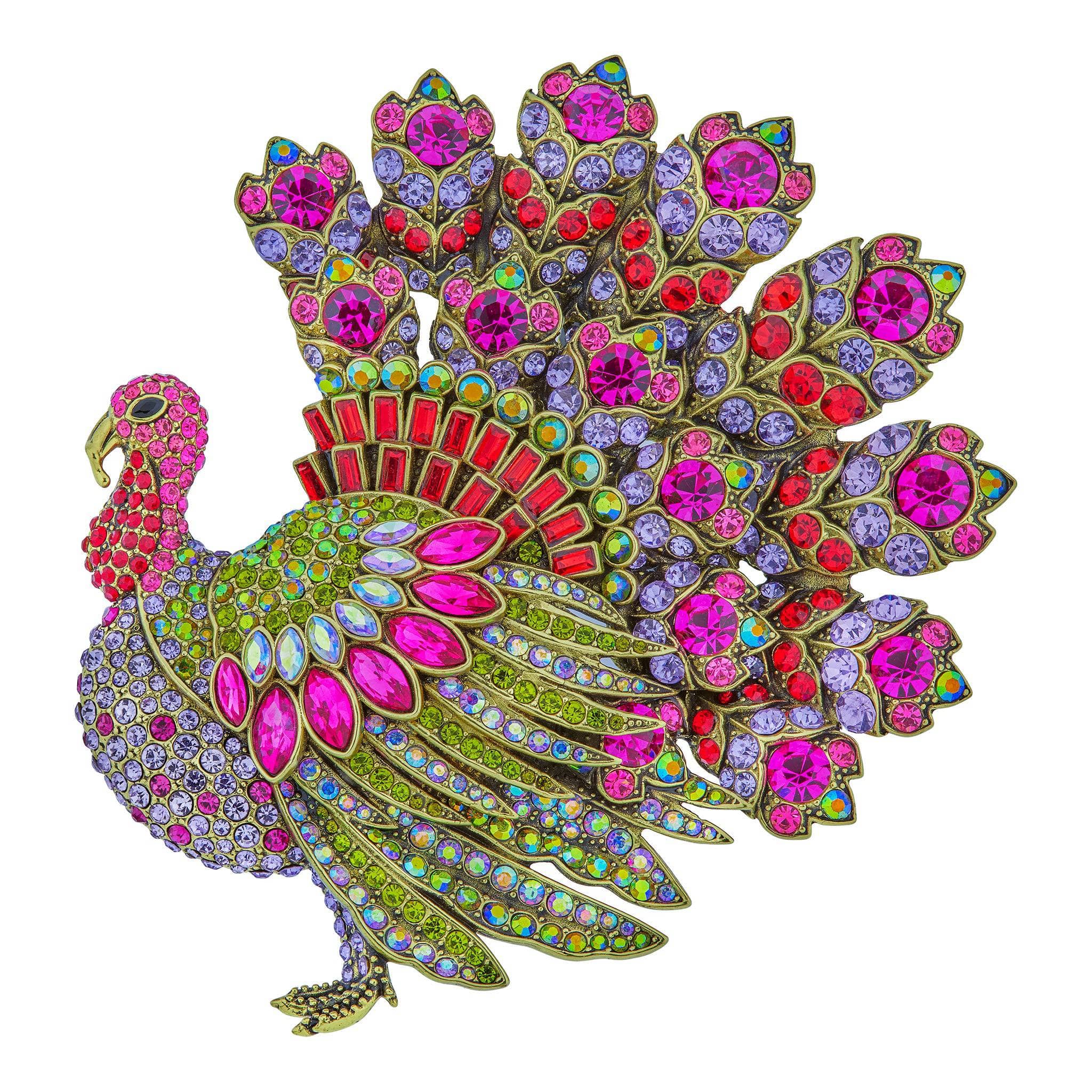 Image of Heidi Daus® "Tabitha Turkey" Crystal Turkey Pin