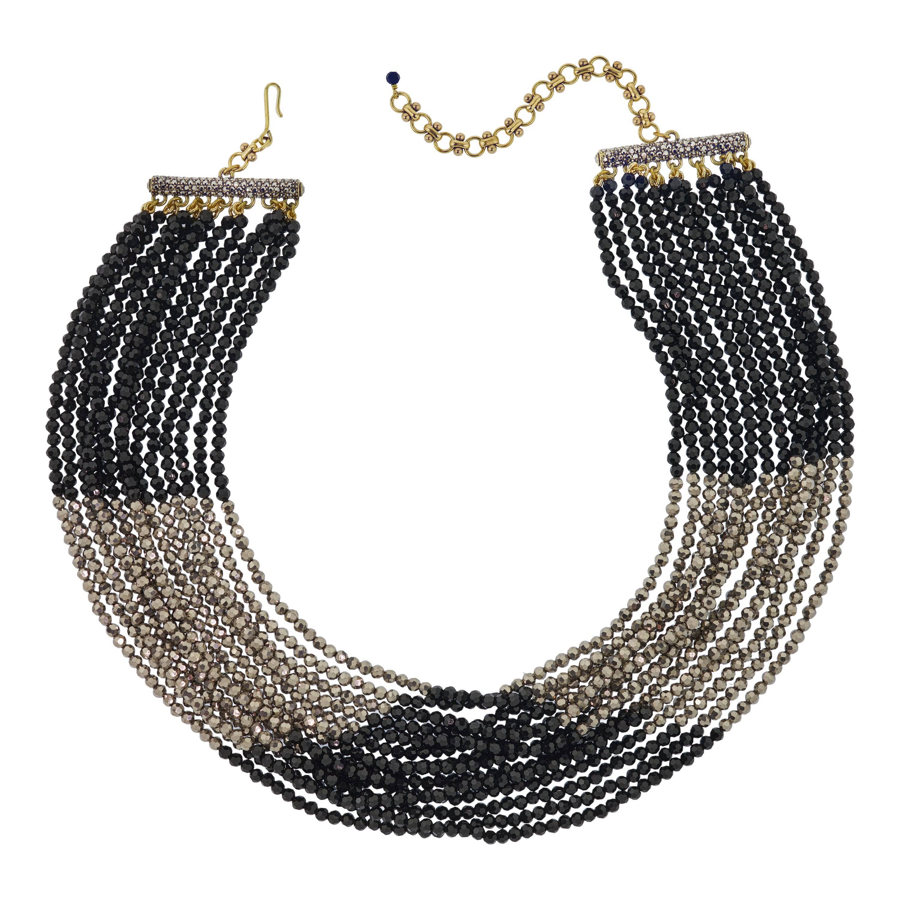 Image of Heidi Daus®"Elegant Solution" Beaded Crystal Multi Strand Necklace