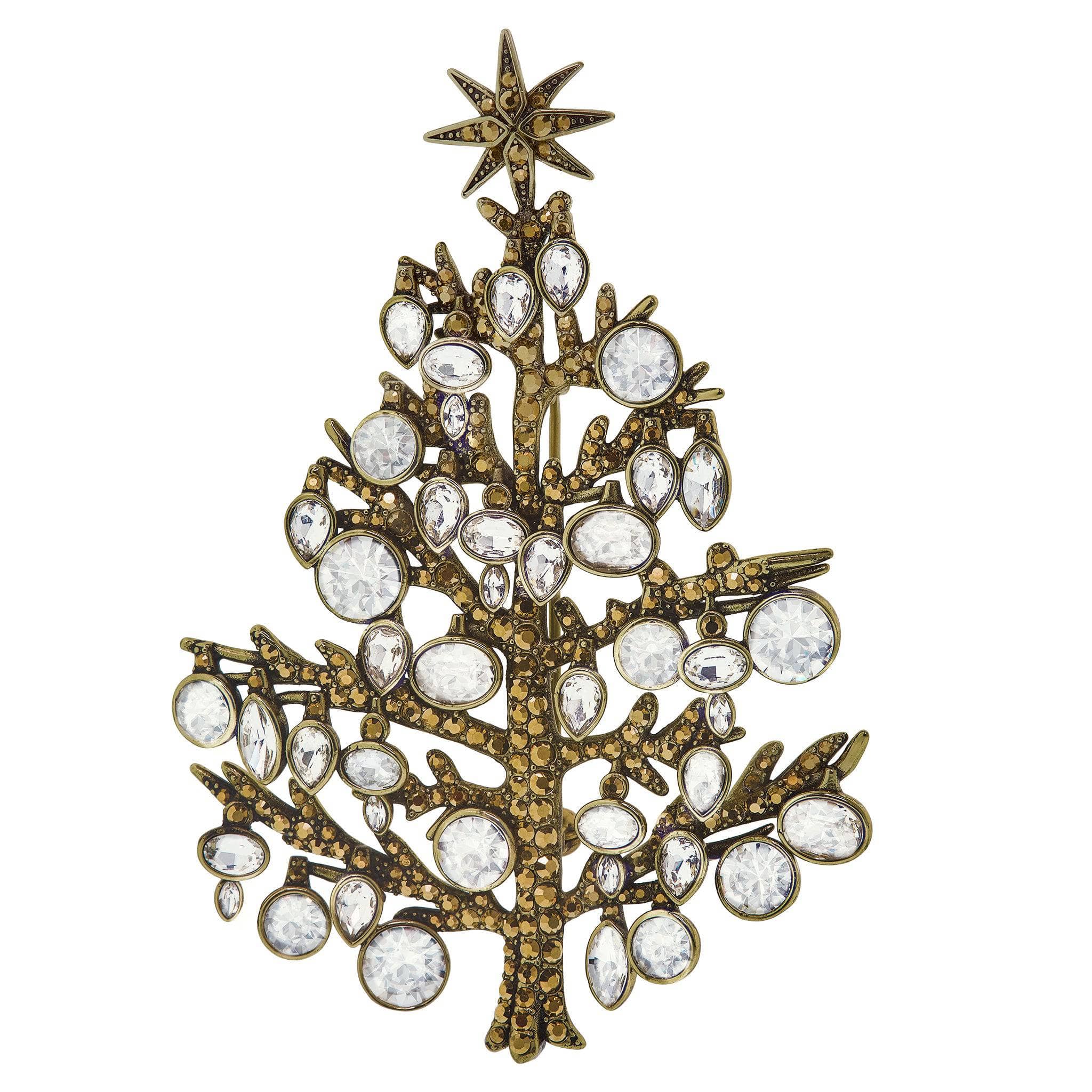Image of Heidi Daus® "Dress Up & Sparkle" Christmas Tree Pin/Brooch