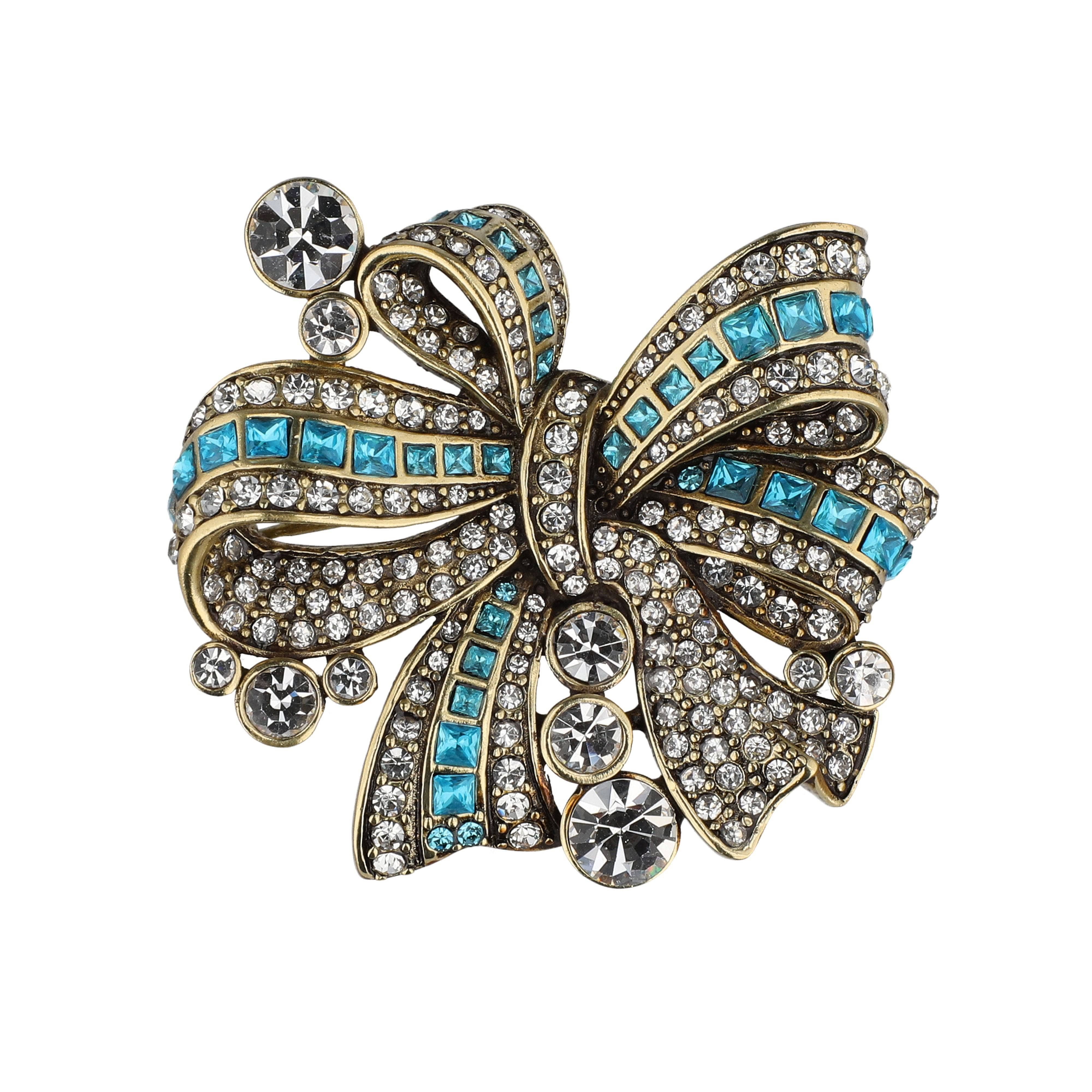 Image of HEIDI DAUS® "Holiday Classic" Crystal Bow Pin/Brooch