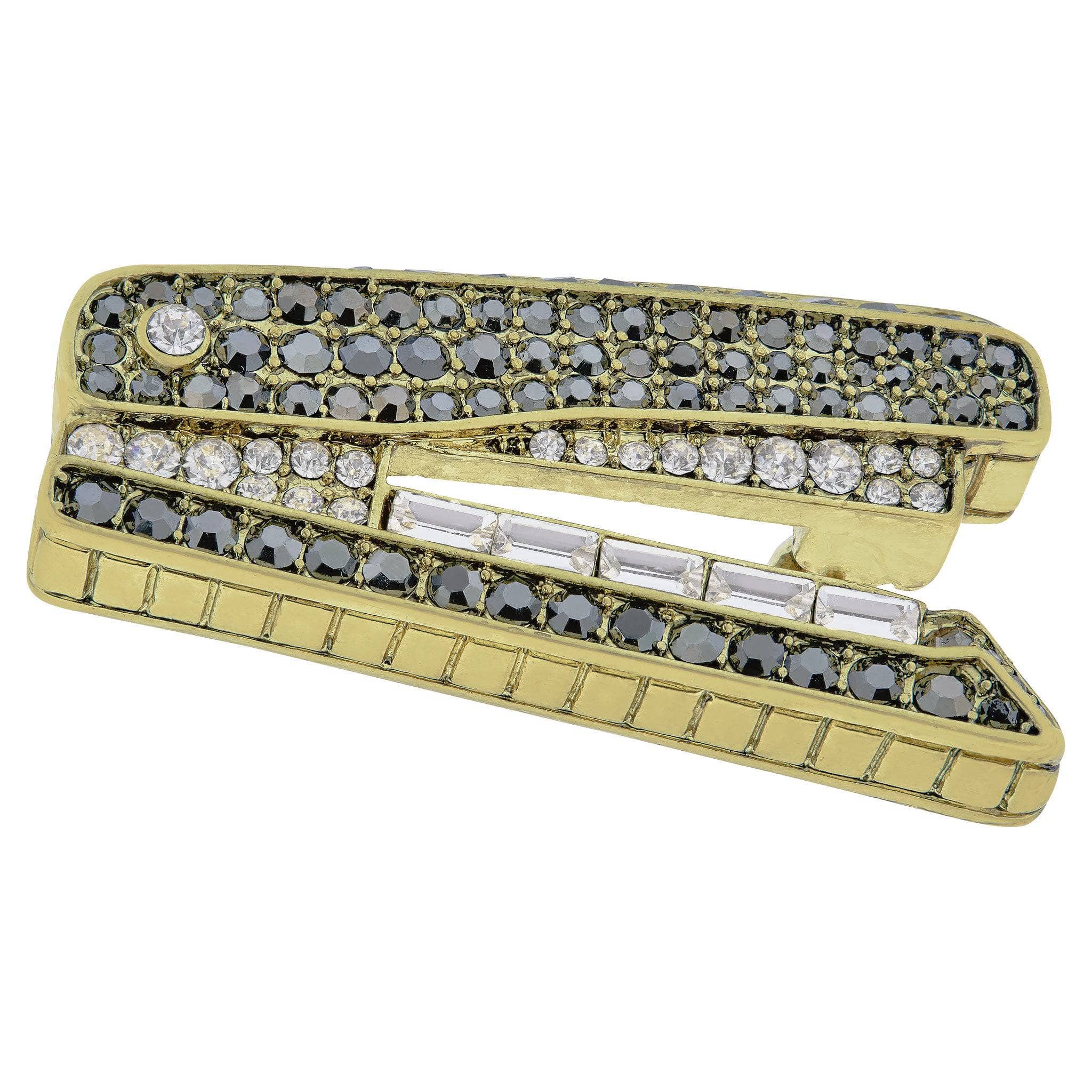 Image of HEIDI DAUS®"Sparkling Stapler" Crystal Stapler Pin