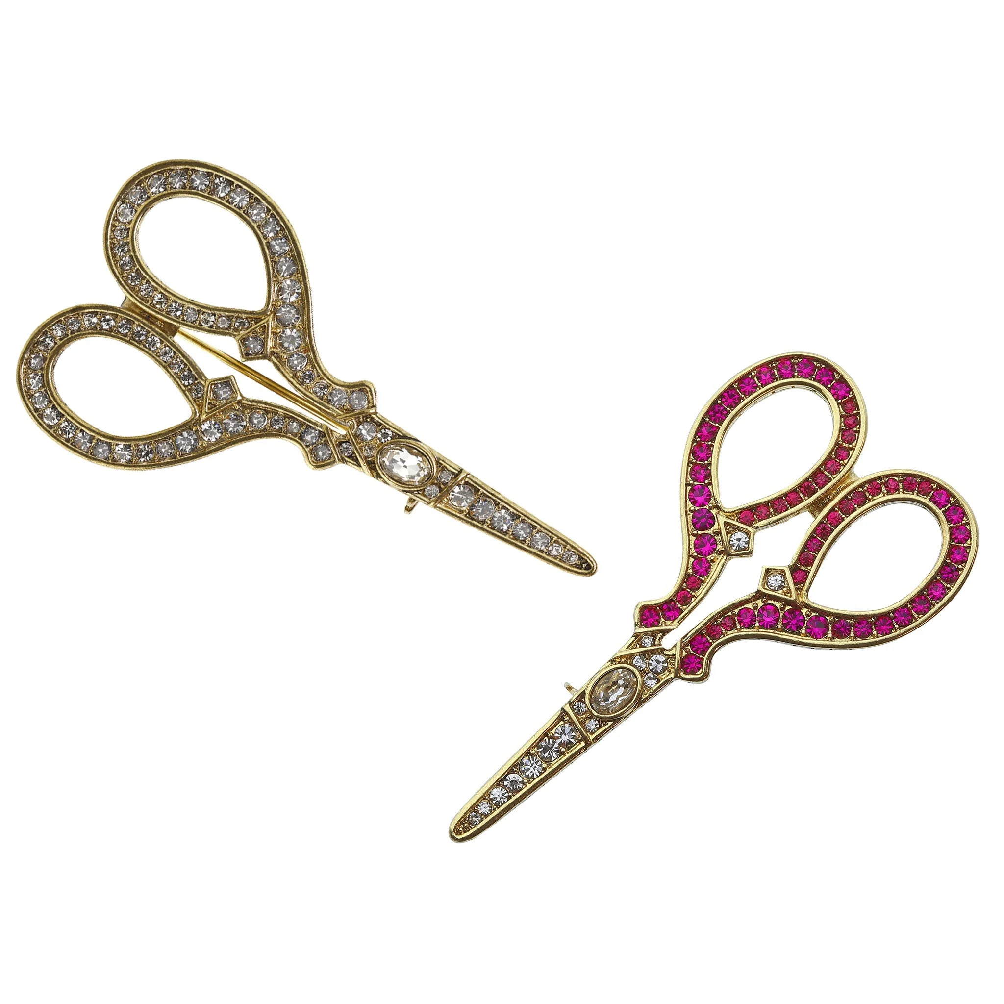 Image of Heidi Daus®"Snip of Style" Crystal Scissor Pin