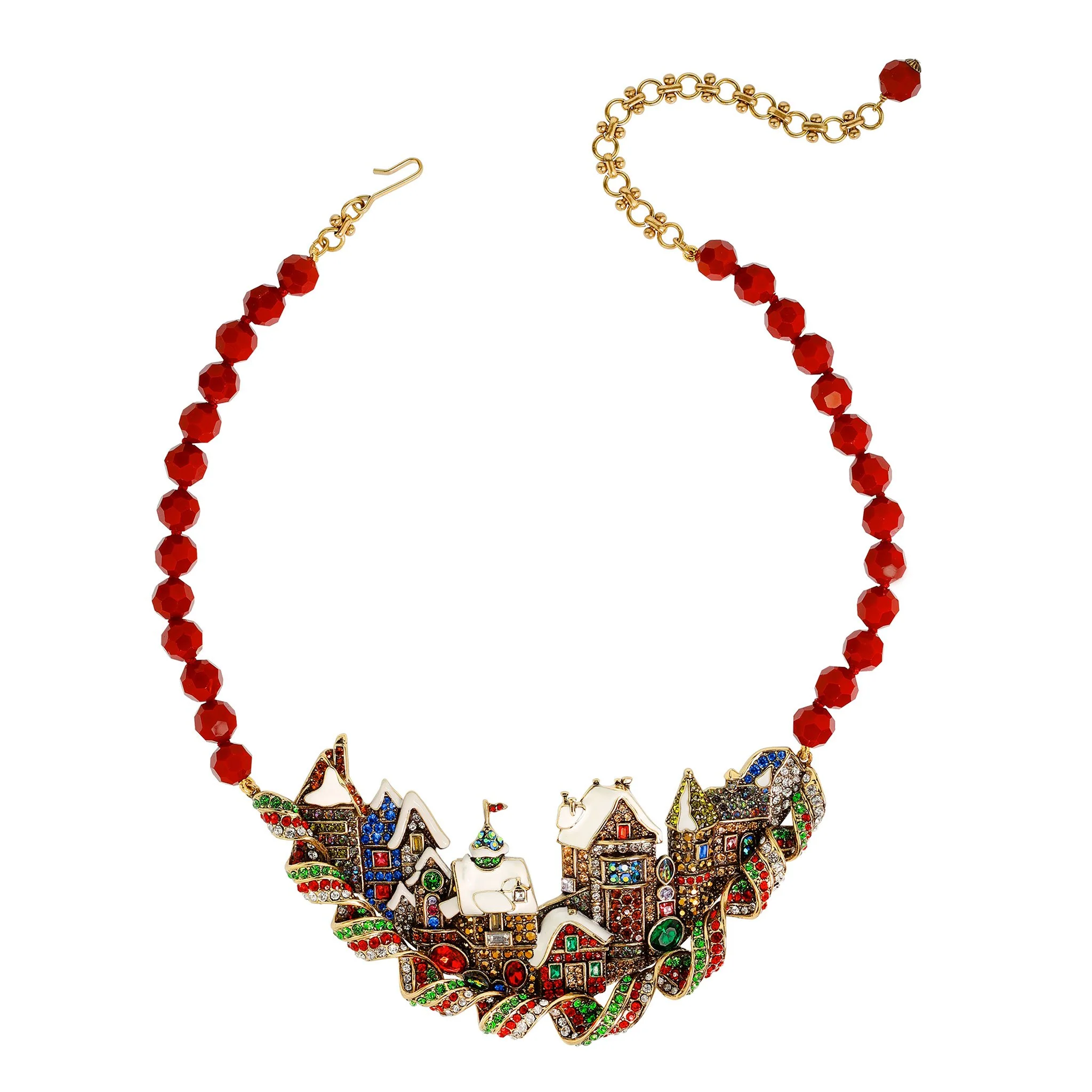 Image of Heidi Daus® "Sparkling Strasbourg" Holiday Sparklescape Necklace