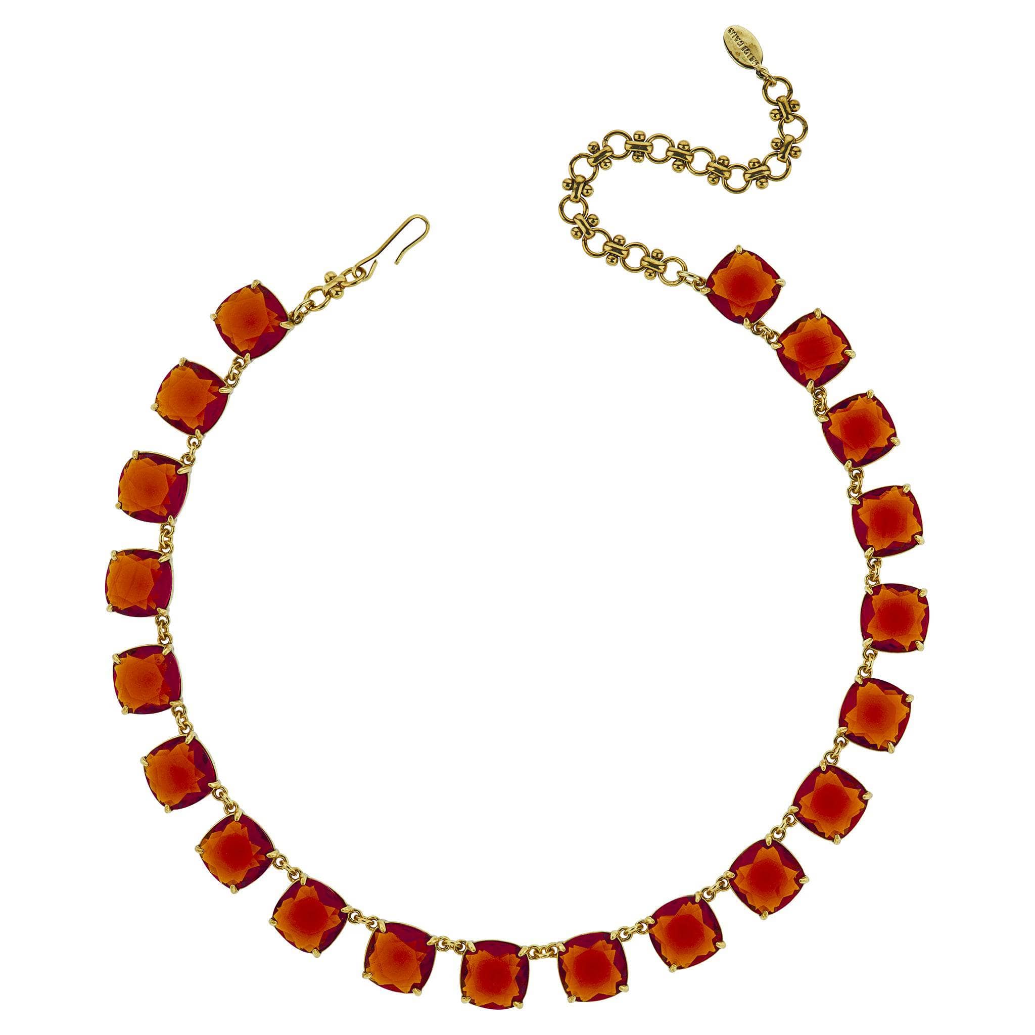 Image of HEIDI DAUS®"Devil Wears Heidi" Crystal Cushion Cut Necklace