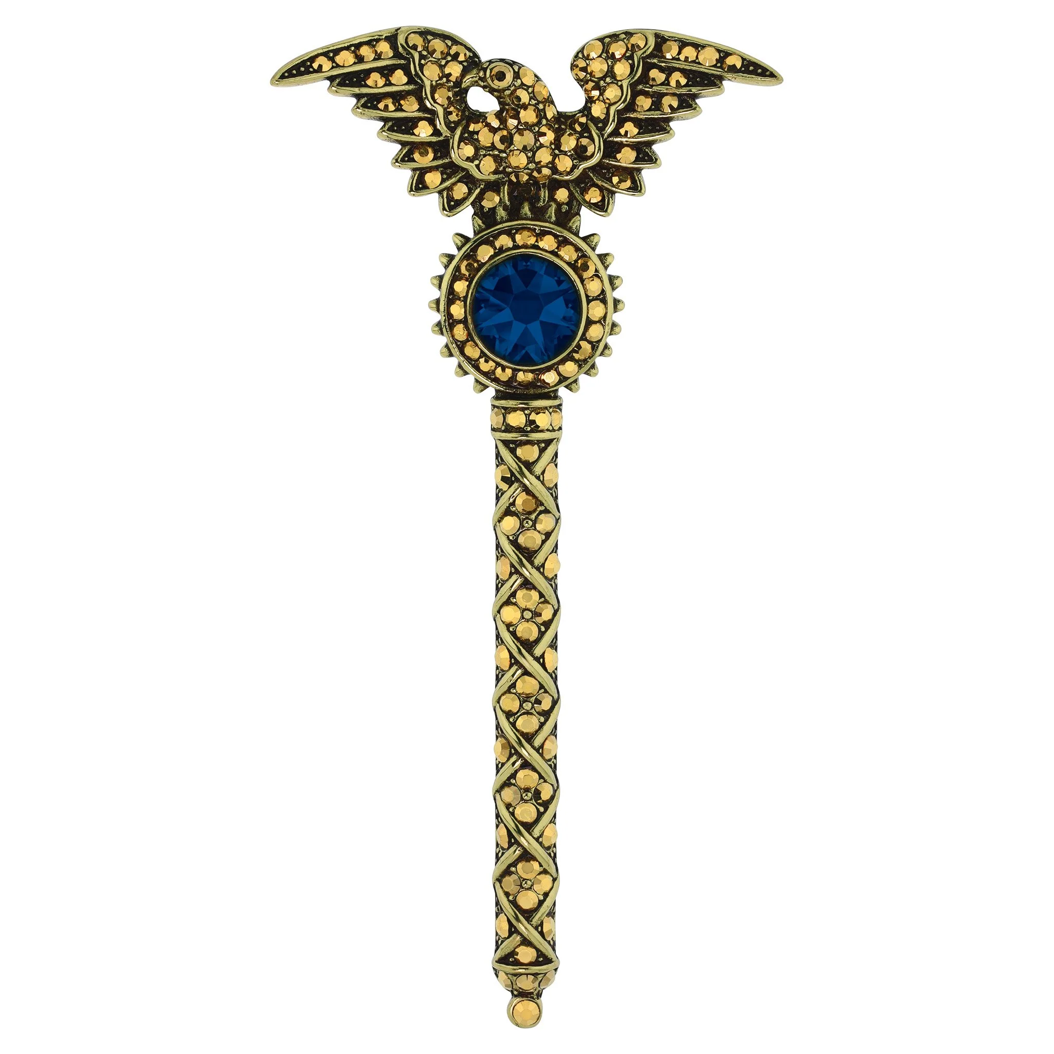 Image of Heidi Daus® "Power Brooch" Crystal Patriotic  Eagle Pin