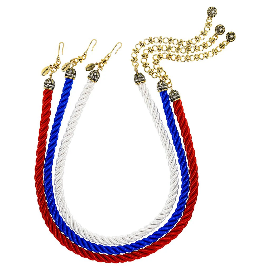 Image of HEIDI DAUS® "Elegant Essentials" Patriotic Cord Set