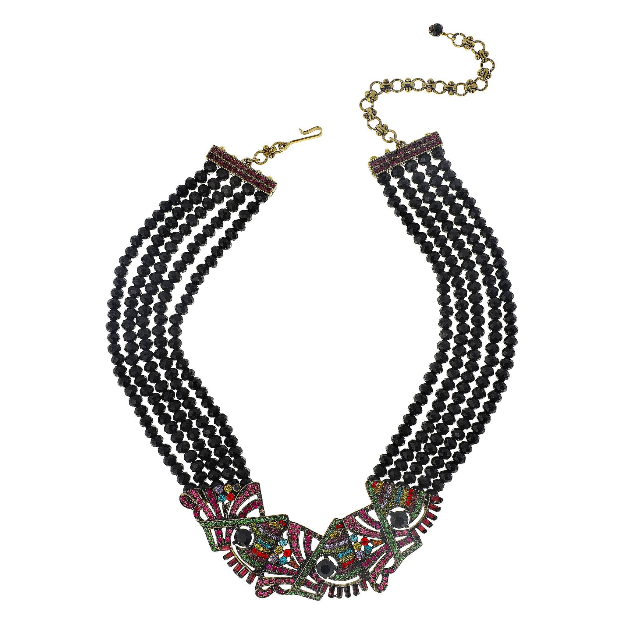 Image of HEIDI DAUS®"Homage To Klimt" Beaded Crystal Art Deco Necklace