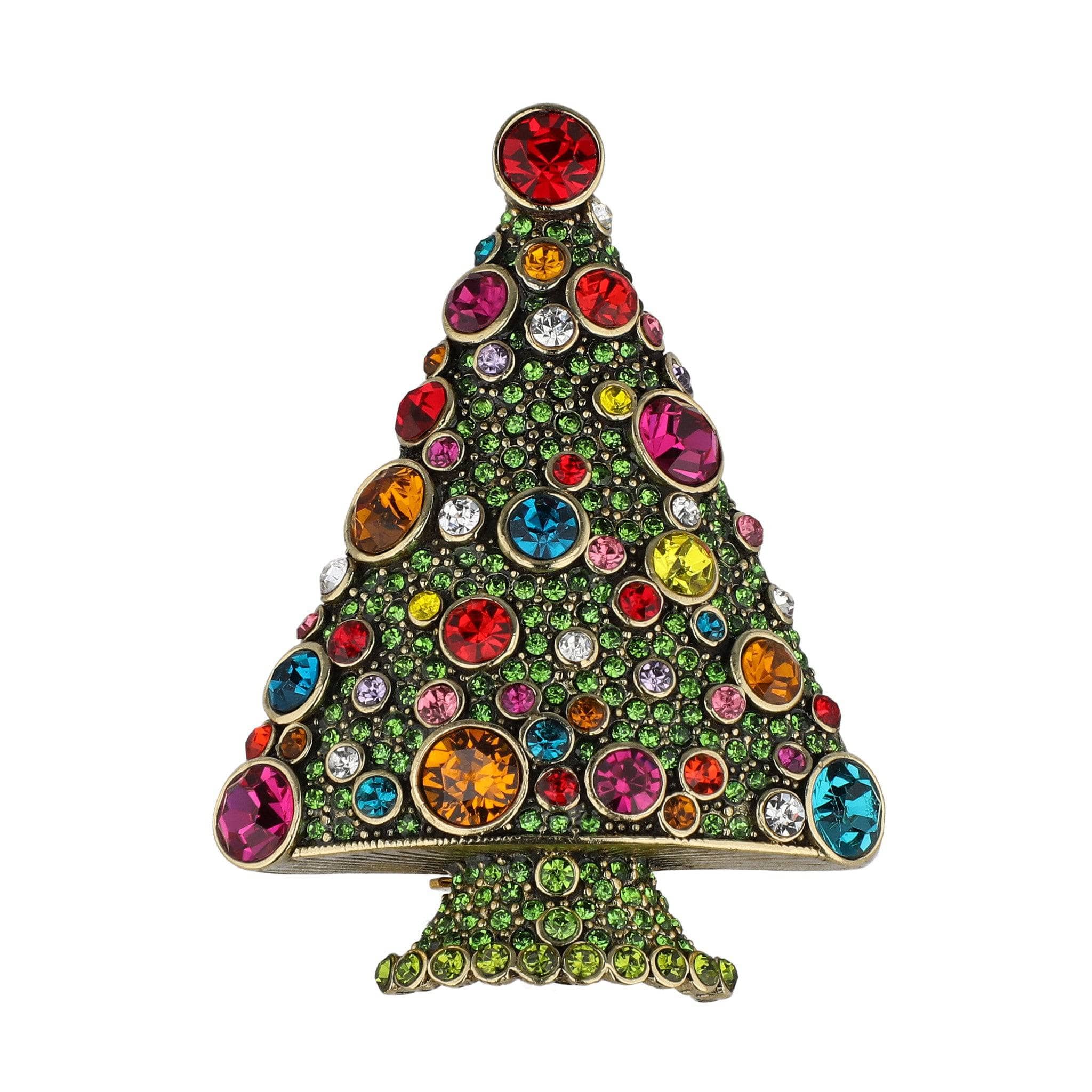 Image of HEIDI DAUS® "Sparkling Spruce" Crystal Holiday Christmas Tree Pin