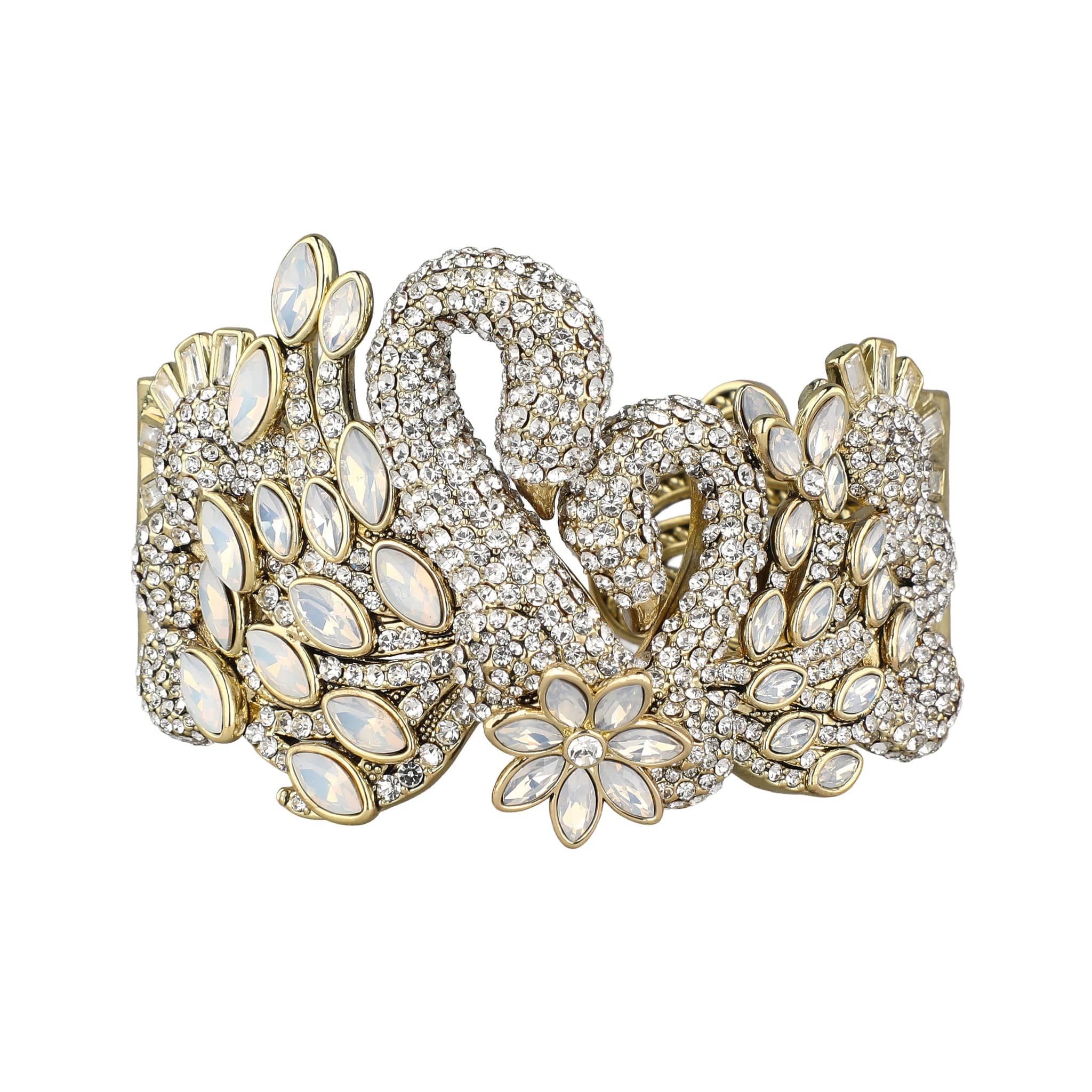 Image of HEIDI DAUS® "Forever Love" Crystal Swan Bracelet