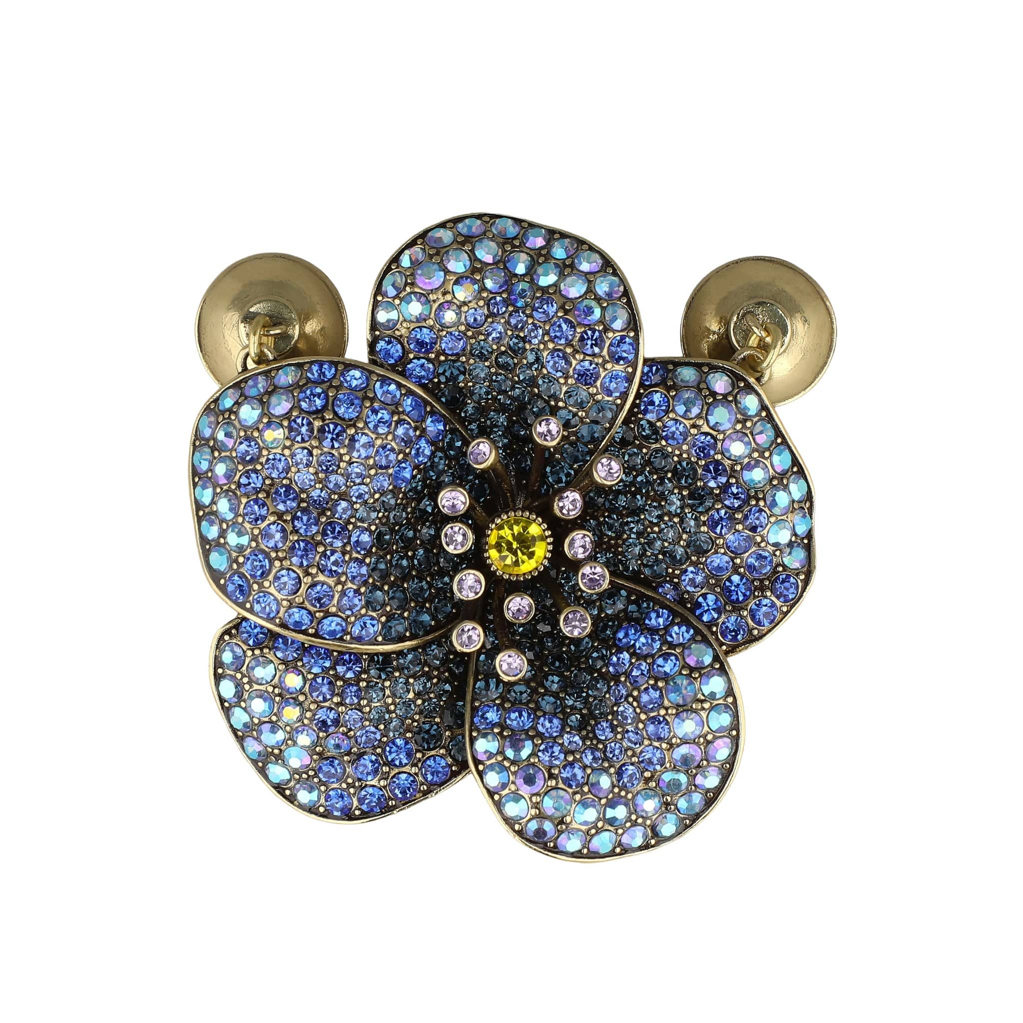 Image of HEIDI DAUS® “Forever in Bloom: Violet” Magnetic Floral Pin/Charm