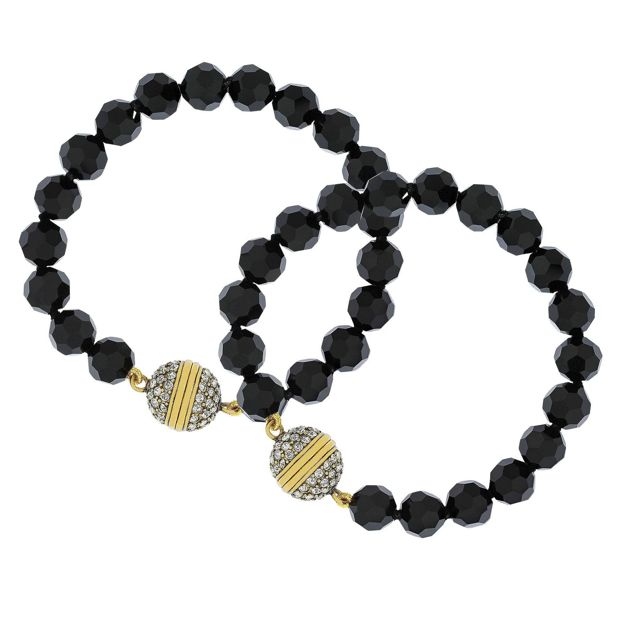 Image of HEIDI DAUS®"Endless Possibilities" Art Deco Beaded Crystal Magnetic Necklace