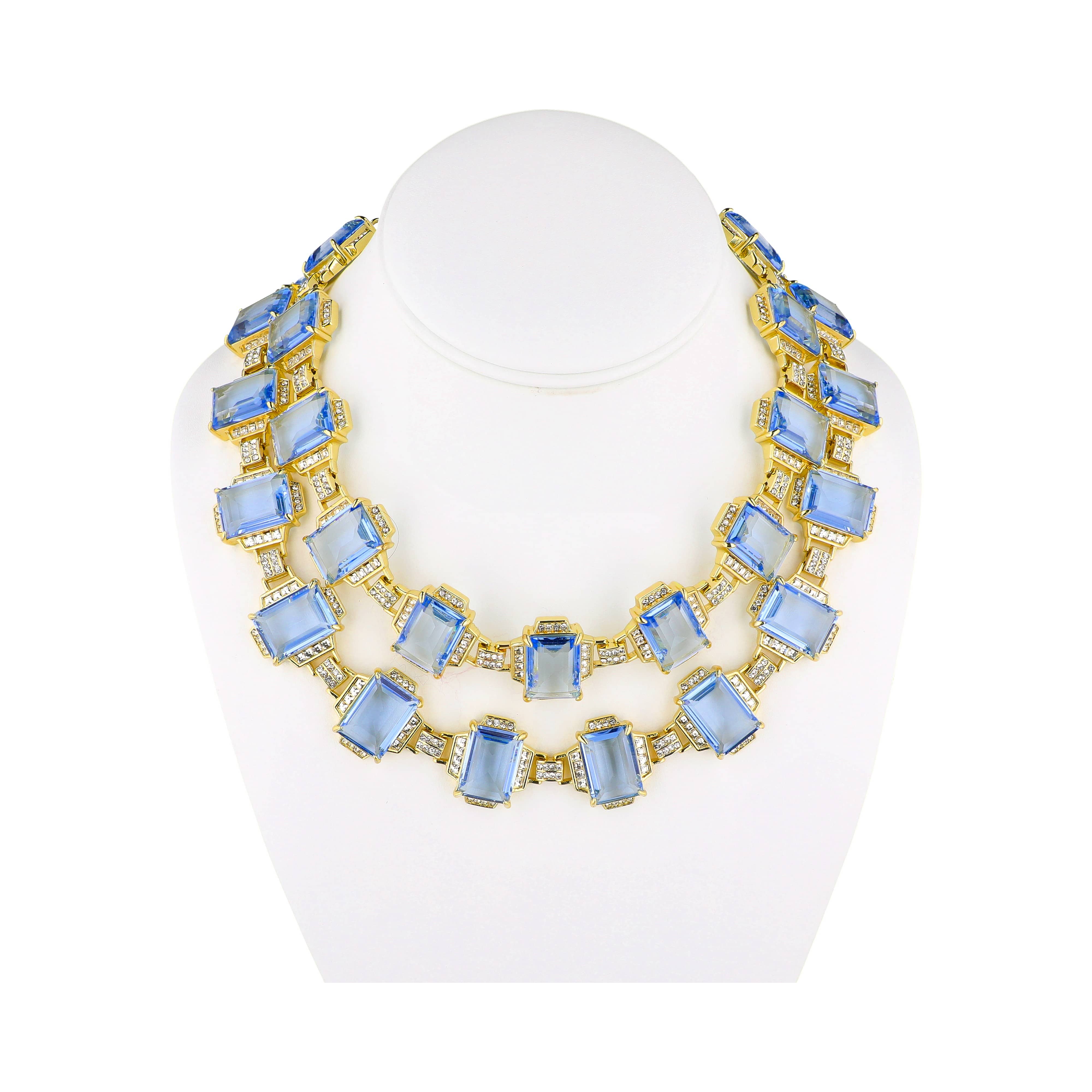 Image of HEIDI DAUS® “Roma Moda Moderne” 2-Piece Crystal Necklace Set
