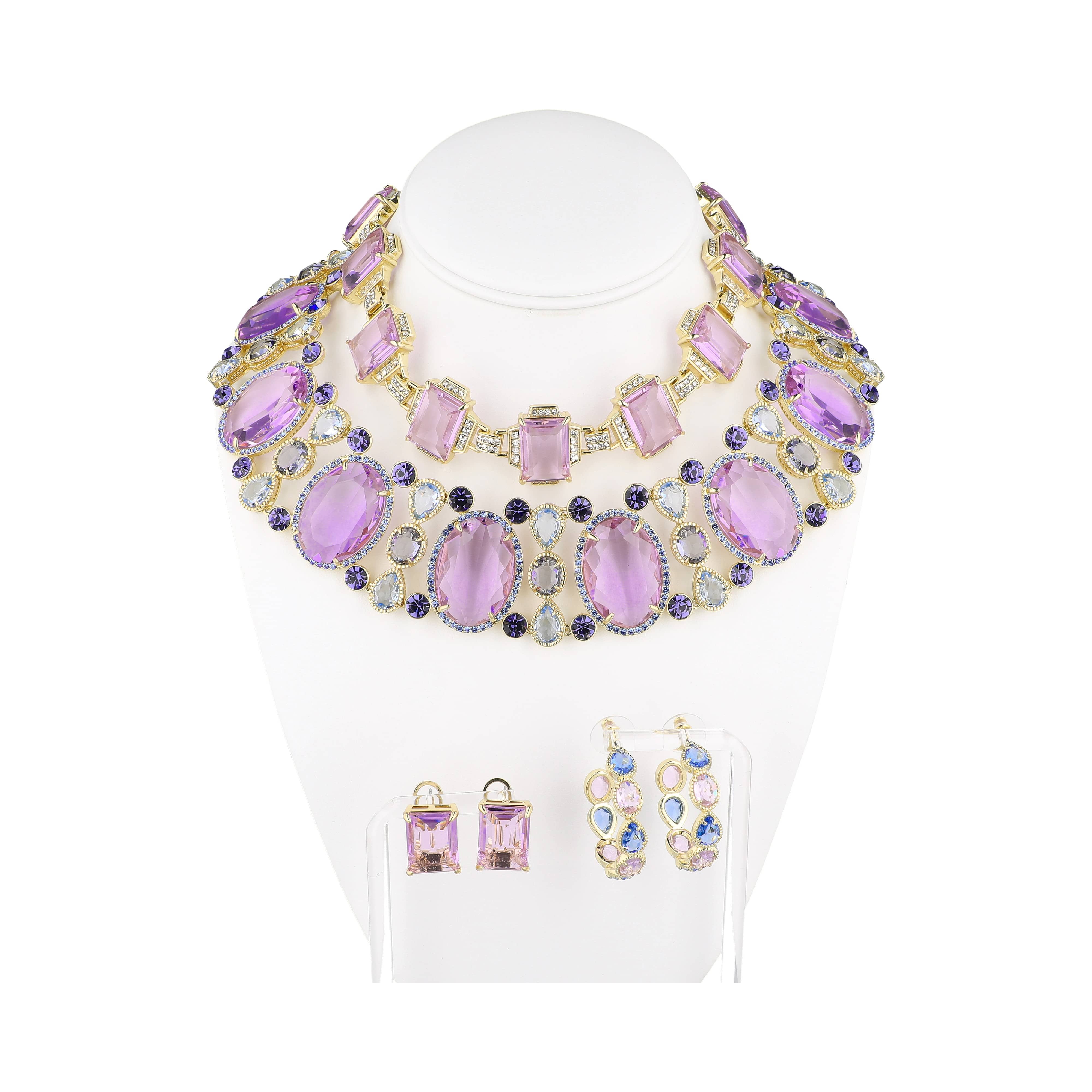 Image of HEIDI DAUS® “Violet Roma Moda” 4-Piece Crystal Styling Suite— Small