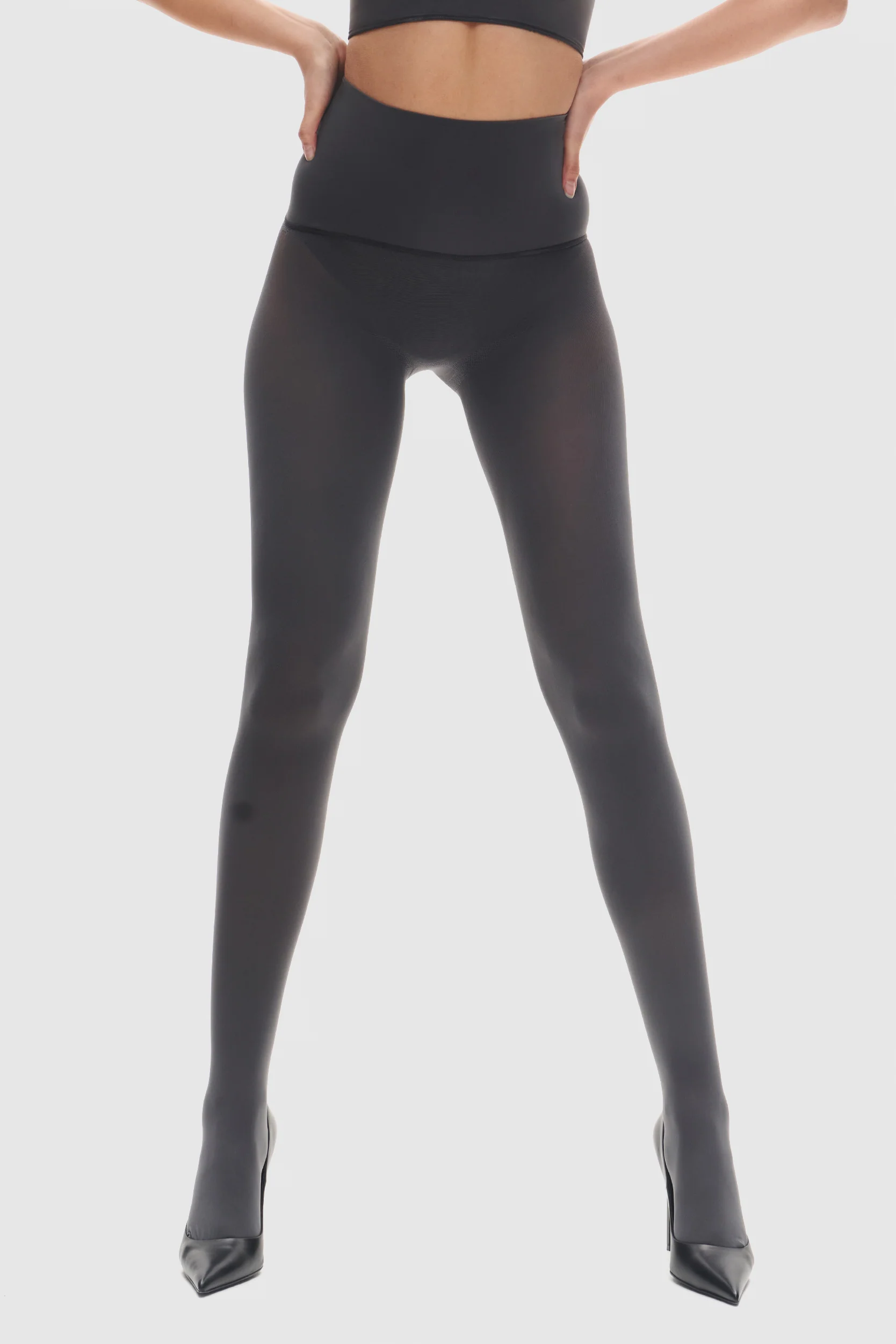 Image of The Eighty Opaque Tights Slate Grey