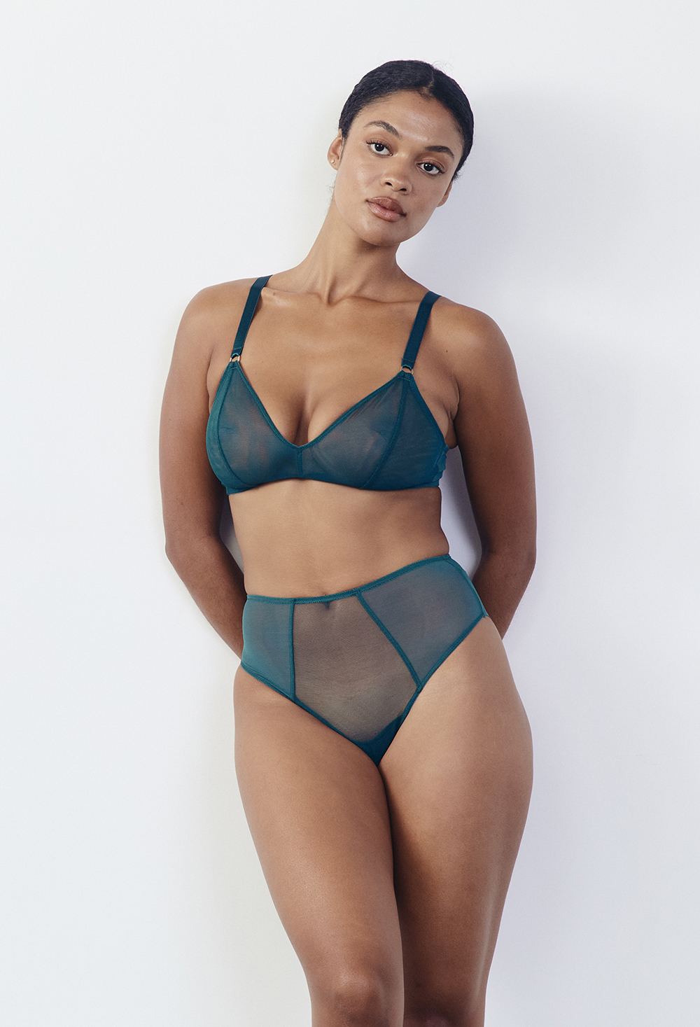 Teal bra