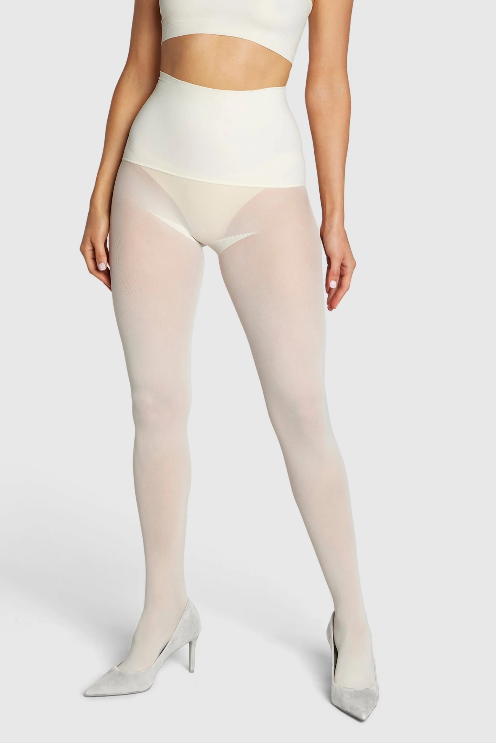 Image of The Sixty Opaque Tights Vintage Ivory