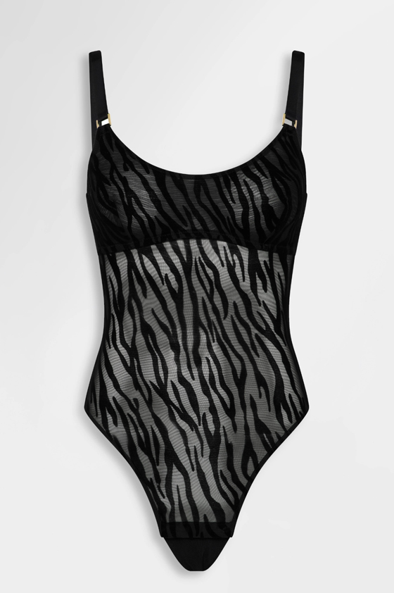 zebra bodysuit
