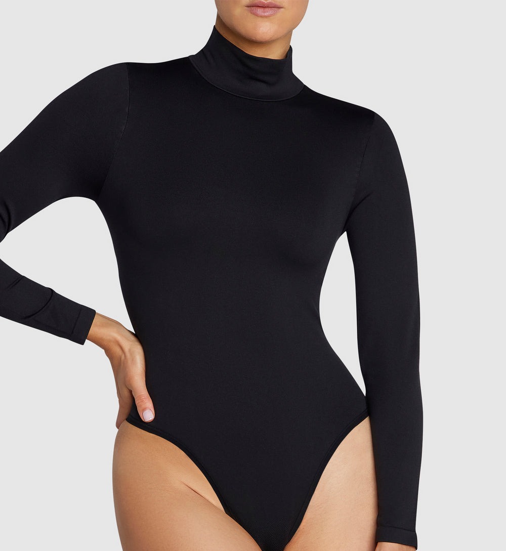 High neck bodysuit