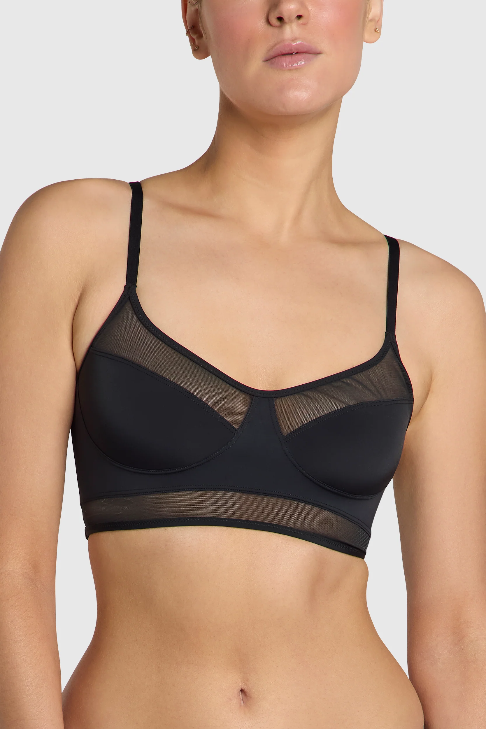 Image of The Sheer Bralette Black