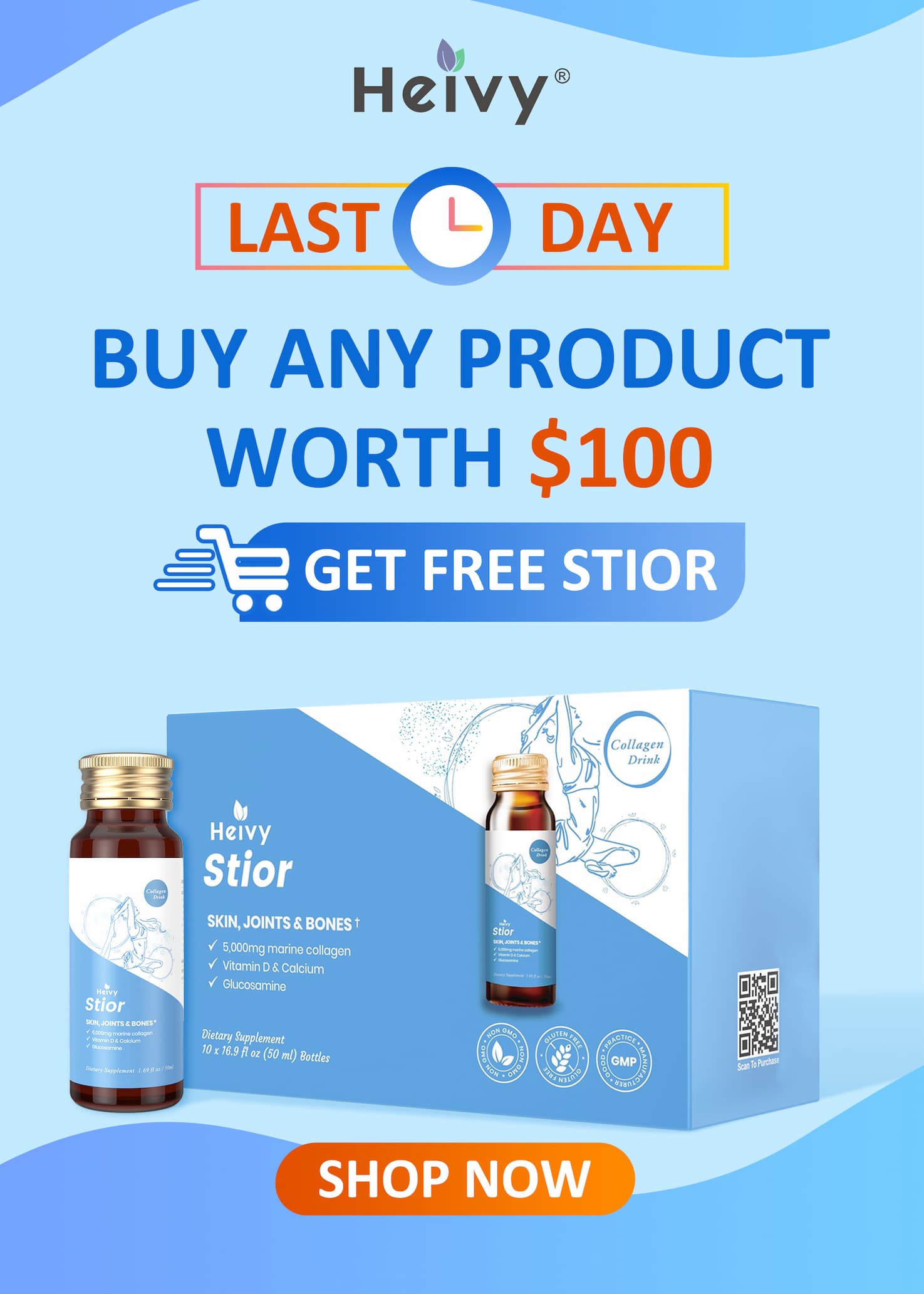 Claim your free stior collagen drink