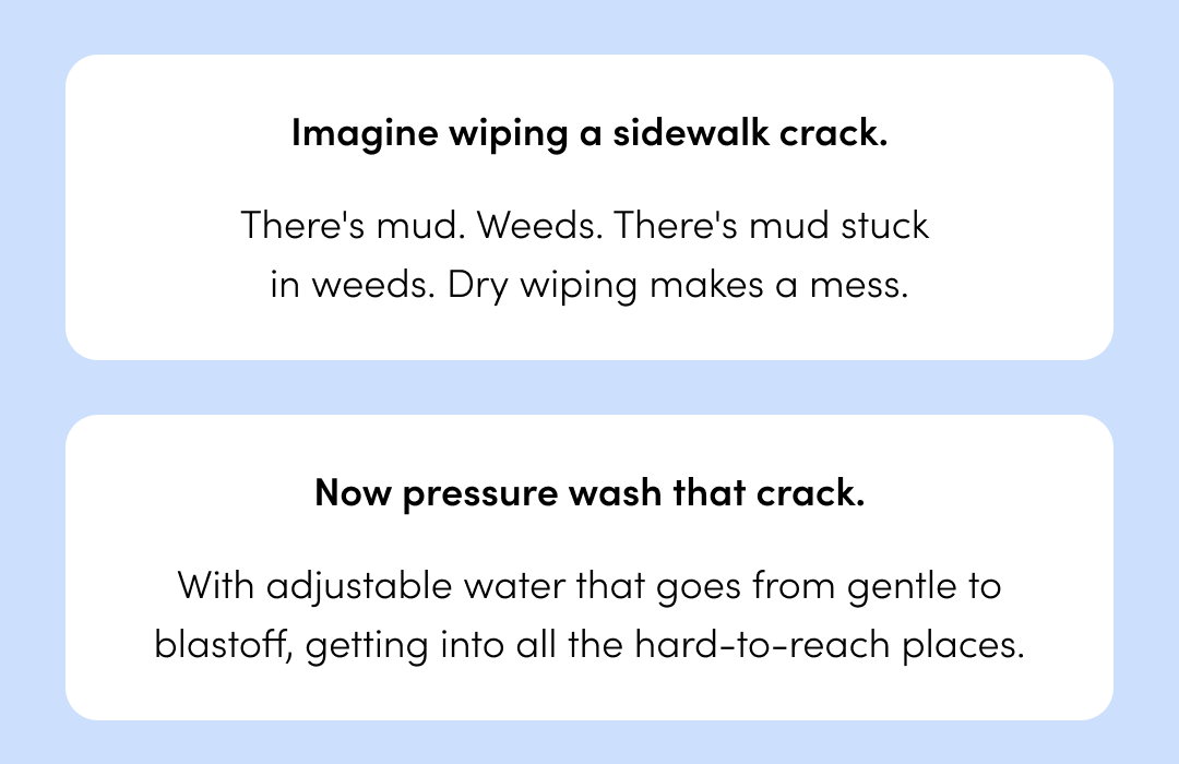 GET 2X CLEANER
