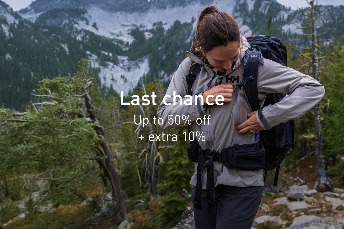 Last Chance. Up to 50% off + extra 10%
