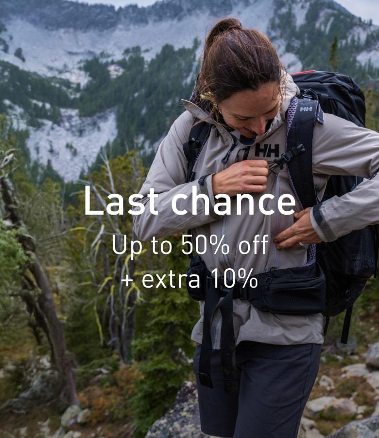 Last Chance. Up to 50% off + extra 10%