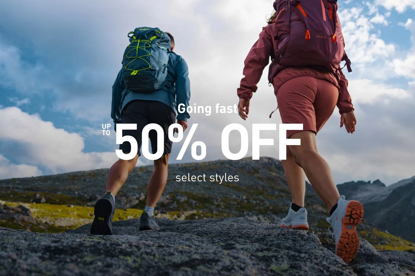 Going fast, up to 50% off select styles