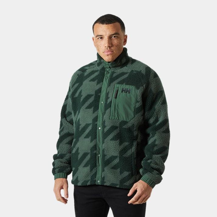 Men's Panorama Printed Pile Snap