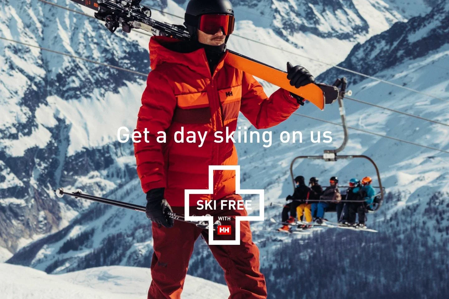Get a day skiing on us. SKI FREE WITH HELLY HANSEN.