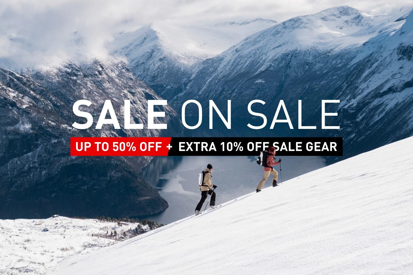 SALE ON SALE - UP TO 50% OFF + EXTRA 10% OFF ALL SALE GEAR