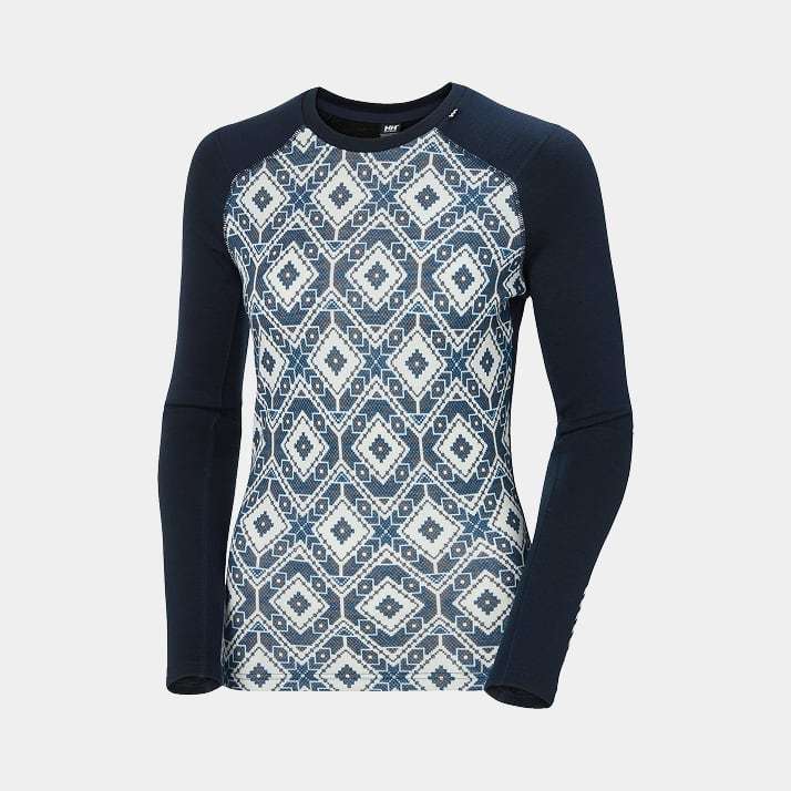 Women’s LIFA® Merino Midweight Graphic Long-Sleeve Crew Base Layer