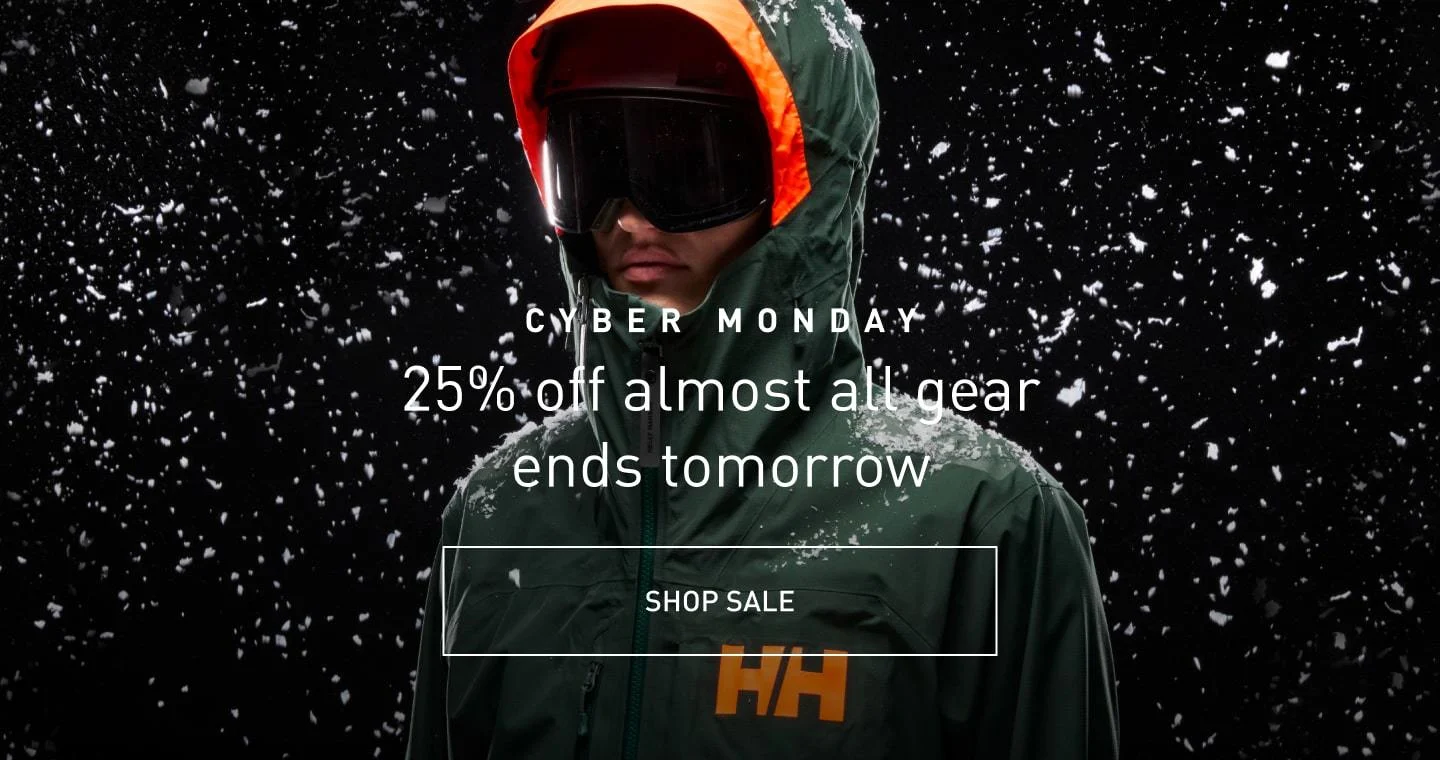 BLACK FRIDAY - 25% off almost all gear ends tomorrow. SHOP SALE