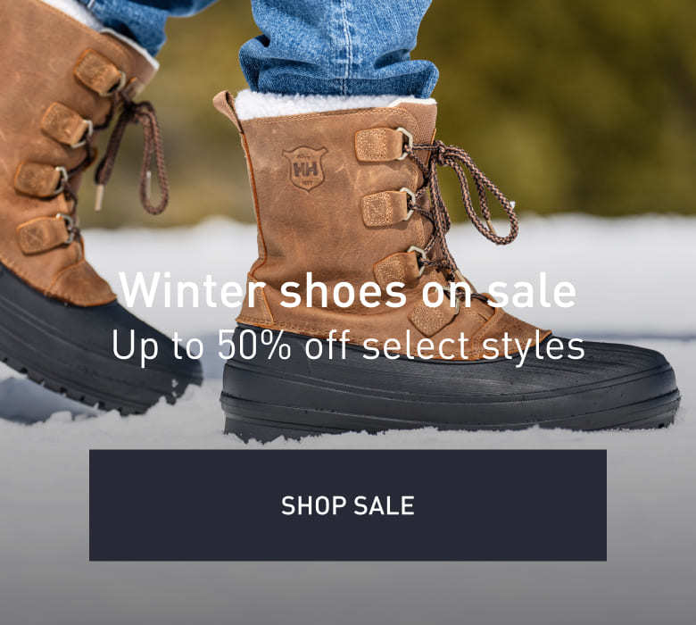 Winter shoes on sale. Up to 50% off select styles. SHOP SALE