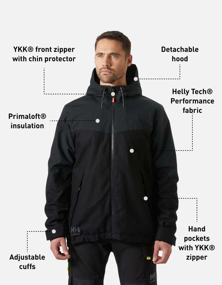 Oxford Insulated Winter Jacket features