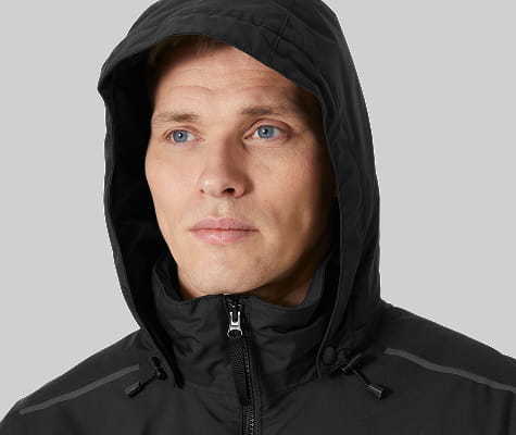 Man wearing a Manchester 2.0 Shell Jacket